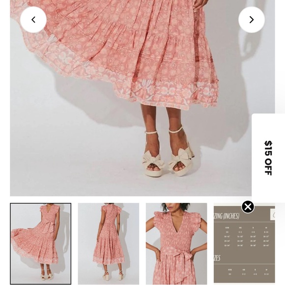 Cleobella Coral Midi Dress - Picture 7 of 7